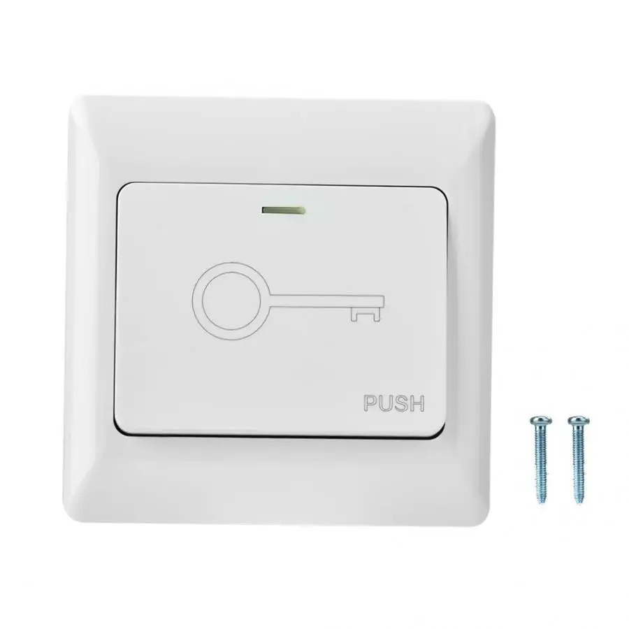 

door button 12V 86mm Electric Box Plastic Switch Exit Button Access Control Switch