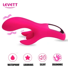LEVETT 4 Motors Multi-speeds Finger Vibrator For Women G-spot Vagina Clitorial Dildo Vibrator Masturbator Sex Toys For Woman New