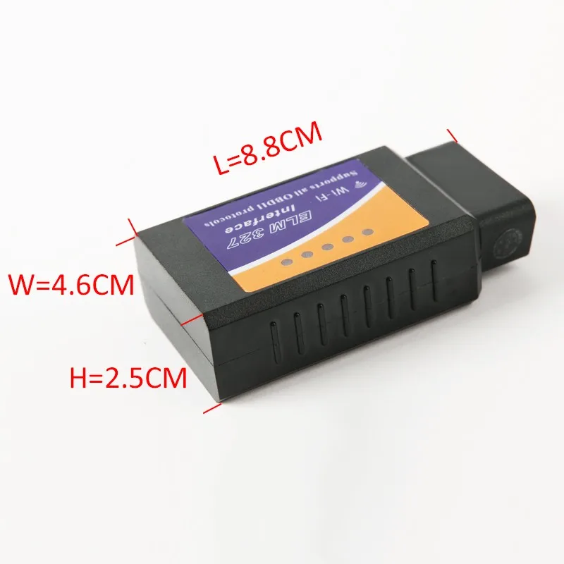 Viecar USB Bluetooth wifi ELM327 OBD2/OBDII ELM 327 V1.5/V2.1 для Android IOS автоматический диагностический сканер