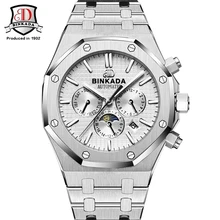 Top Brand BINKADA Luxury Automatic Winding Watch Men Waterproof Mechanical Sport ap Style Watch Relogio Automatico Masculino