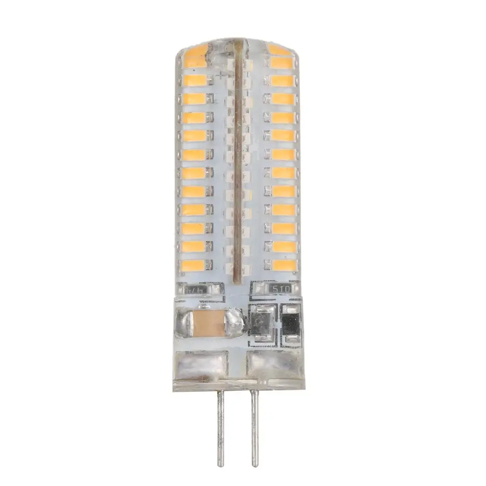 1 шт. G4 светодиодный SMD капсульный кукурузный свет лампы заменить галогенные 12 В/220 В теплый/холодный белый энергосберегающий светодиодный силиконовый светильник