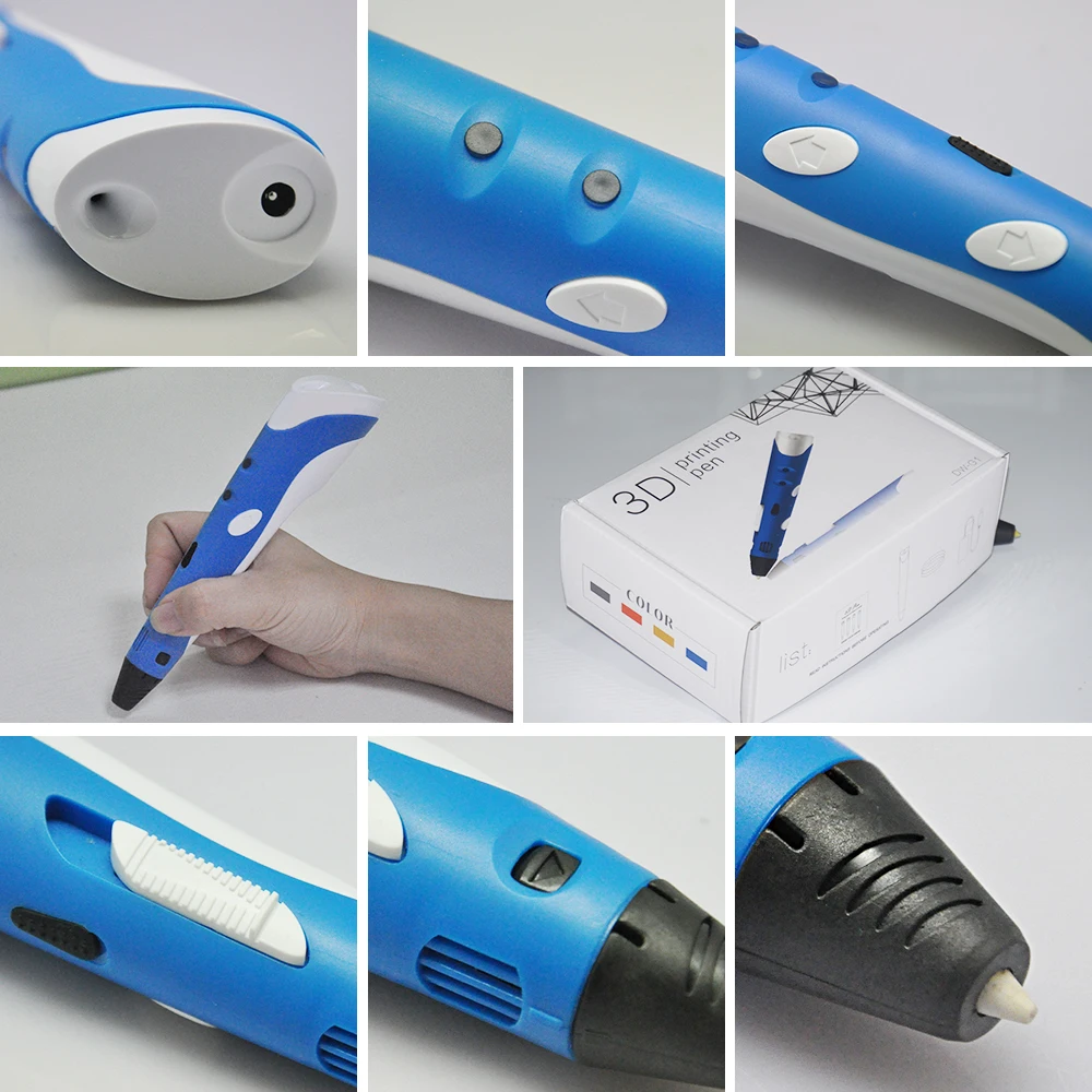DEWANG Scribble ручка 3D ручки 220 м PLA нити 3d принтер ручка подарок на день рождения ABS 3D печать ручка для школы гаджет Lapiz 3D карандаш
