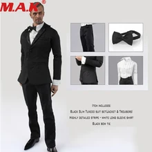 1/6 scale male man boy figure clothes model black suit clothing set fit for 12 inches action figure model toy accessory 1/6 scale male man boy figure clothes model black suit clothing set fit for 12 inches action figure model toy accessory