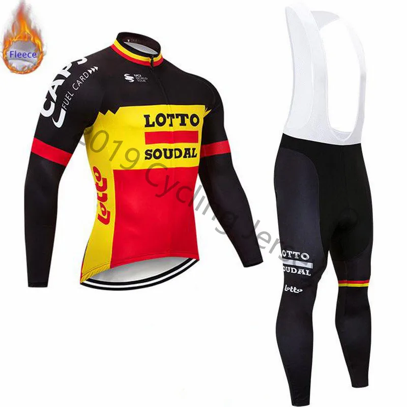 2019 برو فريق لوتو الدراجات جيرسي الرجال طويلة الأكمام مجموعة الشتاء الحرارية الصوف الترياتلون الرياضة في الهواء الطلق MTB دراجة الملابس مريلة ... 2019 برو فريق لوتو الدراجات جيرسي الرجال طويلة الأكمام مجموعة الشتاء الحرارية الصوف الترياتلون الرياضة في الهواء الطلق MTB دراجة الملابس مريلة ...