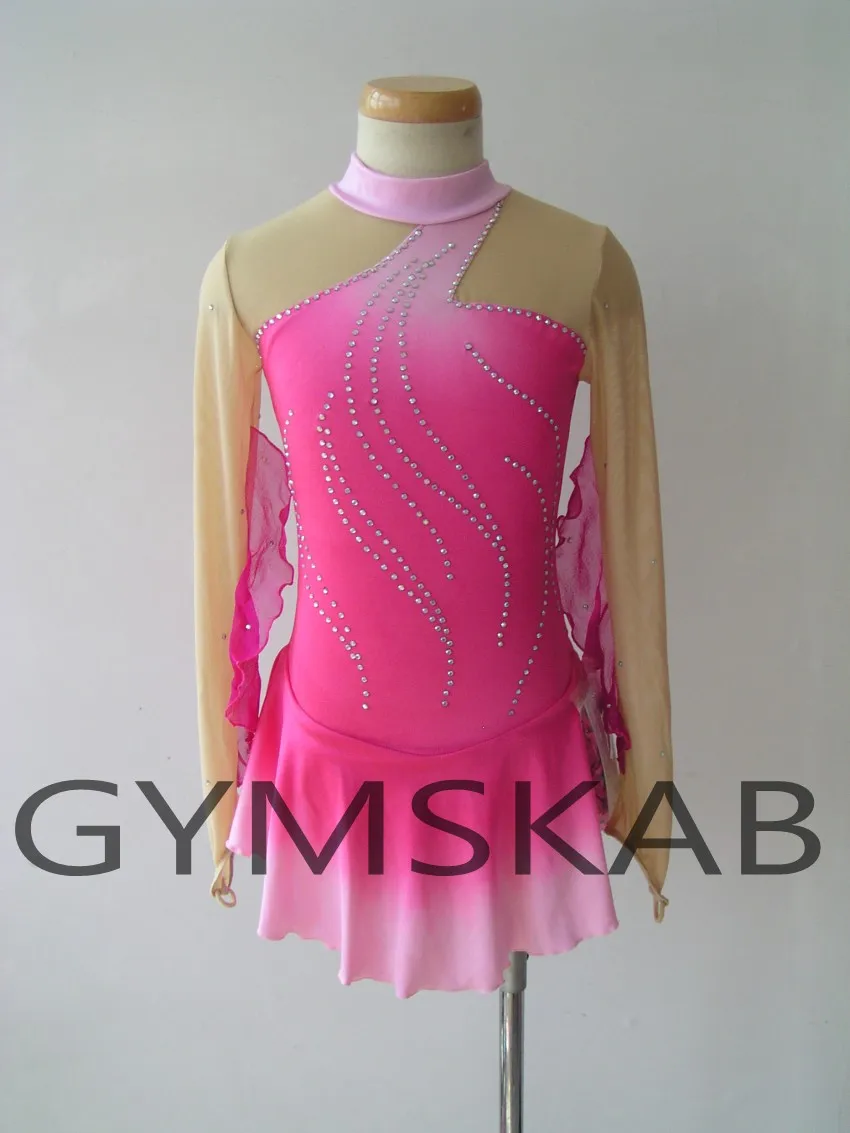 2018 Graceful Figure Skating Dress Women's Girl's Customized Ice
