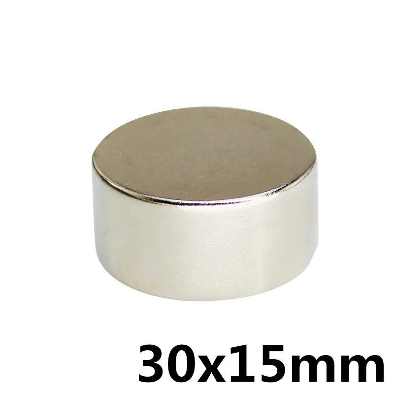 

1pcs 30x15mm Super Powerful Strong Bulk Small Round NdFeB Neodymium Disc Magnets Dia 30mm x 15mm N35 Rare Earth NdFeB Magnet