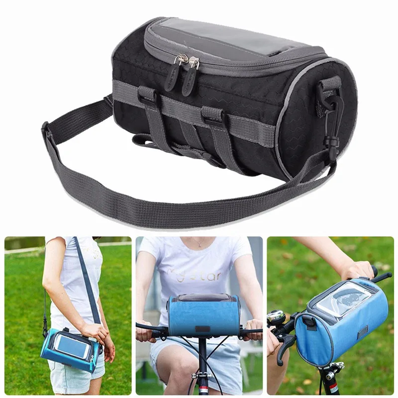 Waterproof Bike Bag Shoulder Bags Bicycle Front Tube Pouch for Phone