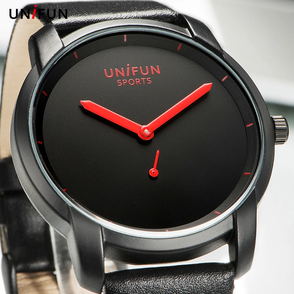 Часы UNIFUN мужские/женские ультратонкие модные повседневные Аналоговые Кварцевые