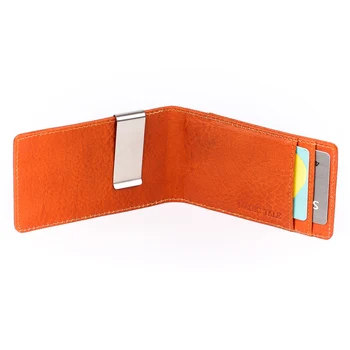 

2018 New arrival High quality Italian vegetable leather magic wallets fashion designer men money clip with card holder bag