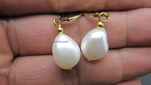 Фотография 100% New image > New HOT Natural White Freshwater pearl Pearl Earrings