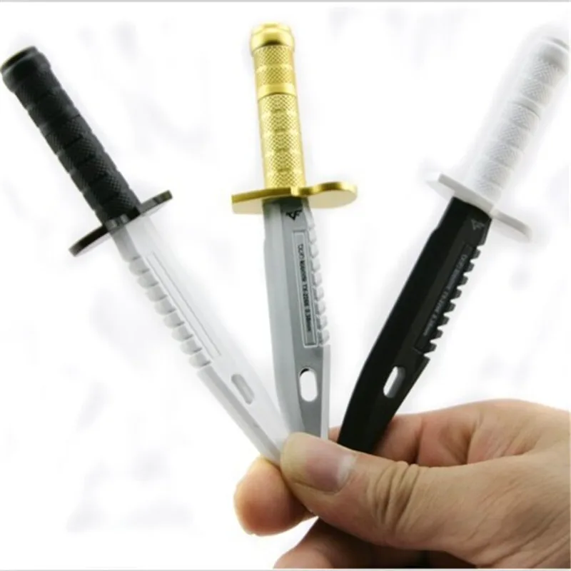 Cheap Sale 2 Pcs Creative Knife Style Ball Pen Knife Pongid Writing