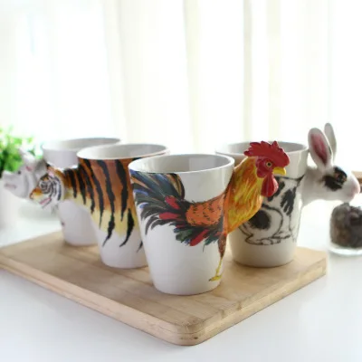 3D solid hand painted zodiac signs series ceramic cup
