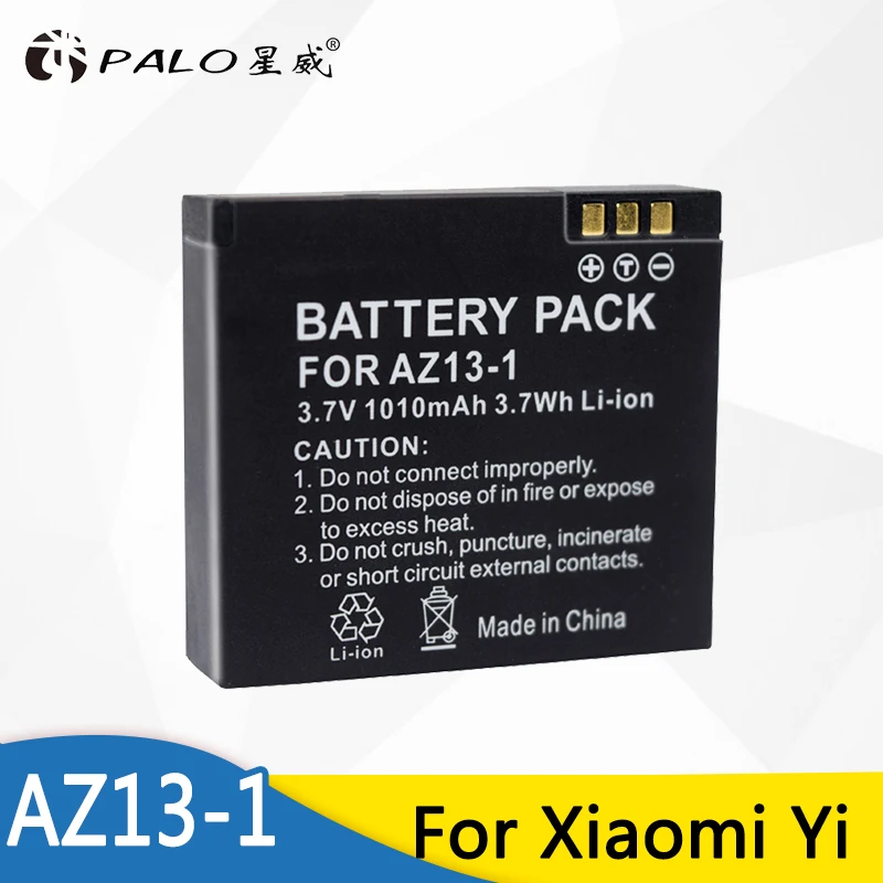 

PALO digital battery 1010mAh AZ13-1 AZ13 Camera Battery For Xiaomi Yi Action Camera Accessories