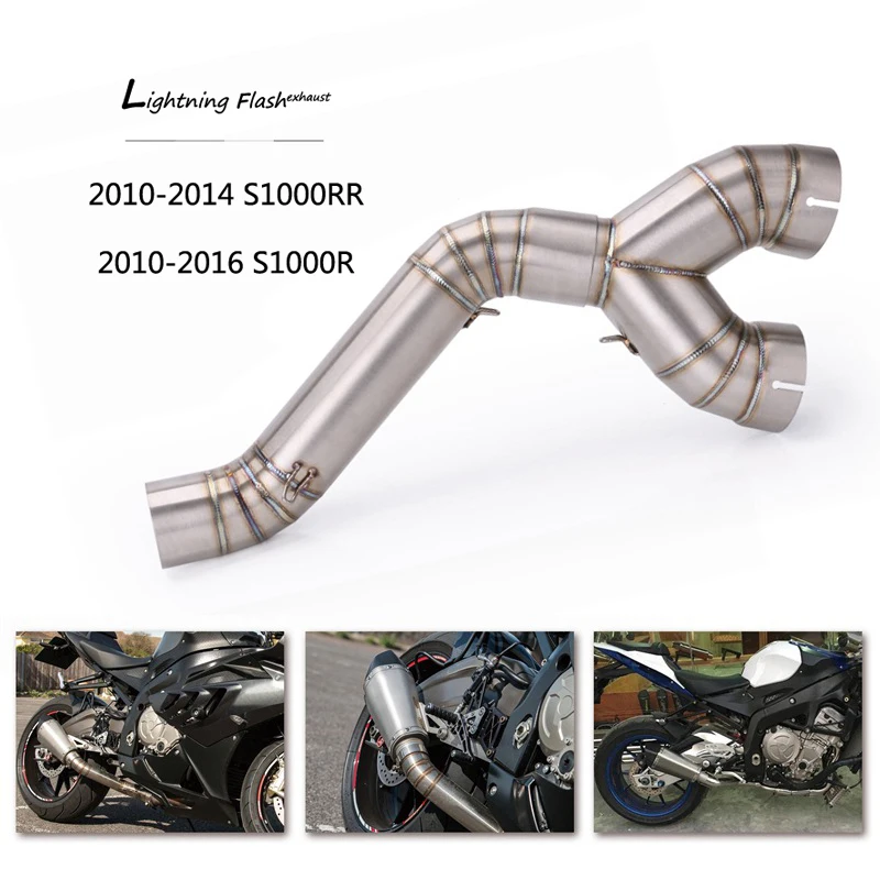 Mid Pipe For Bmw 20102014 S1000rr 20102016 S1000r Motorcycle Titanium