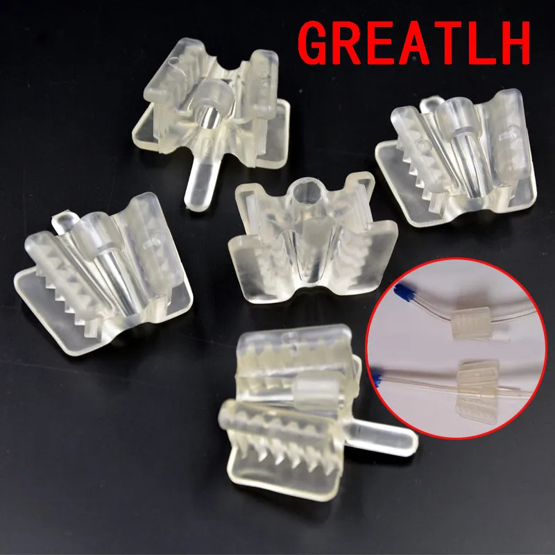 

10pcs Dental Mouth Prop Support Holding Saliva Ejector Silicone Suction Tip
