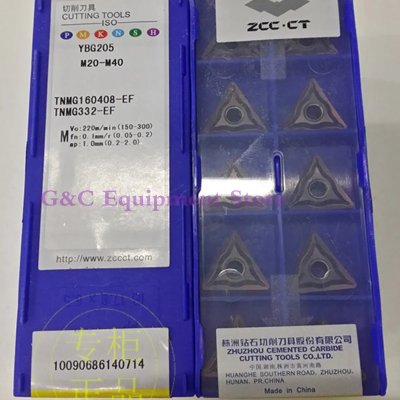 ZCC. CT токарный инструмент с ЧПУ режущее лезвие TNMG160408-EF YBG205 карбидные вставки TNMG
