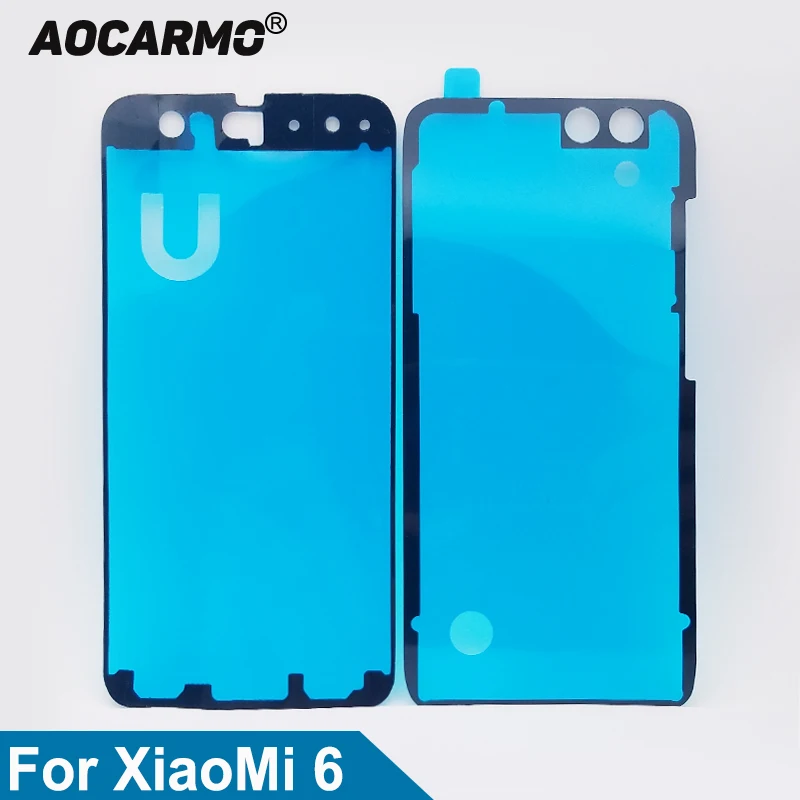 Aocarmo ЖК-дисплей экран водонепроницаемый клейкая Задняя крышка батареи наклейка клейкая лента для Xiaomi 6 Mi6