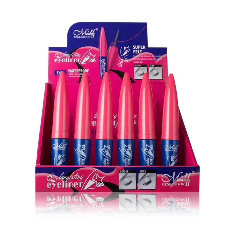 

Eyeliner Make Up Comestics Long-lasting Eye Liner Pencil Makeup Tools for eyeshadow 24PCS Black Waterproof Liquid