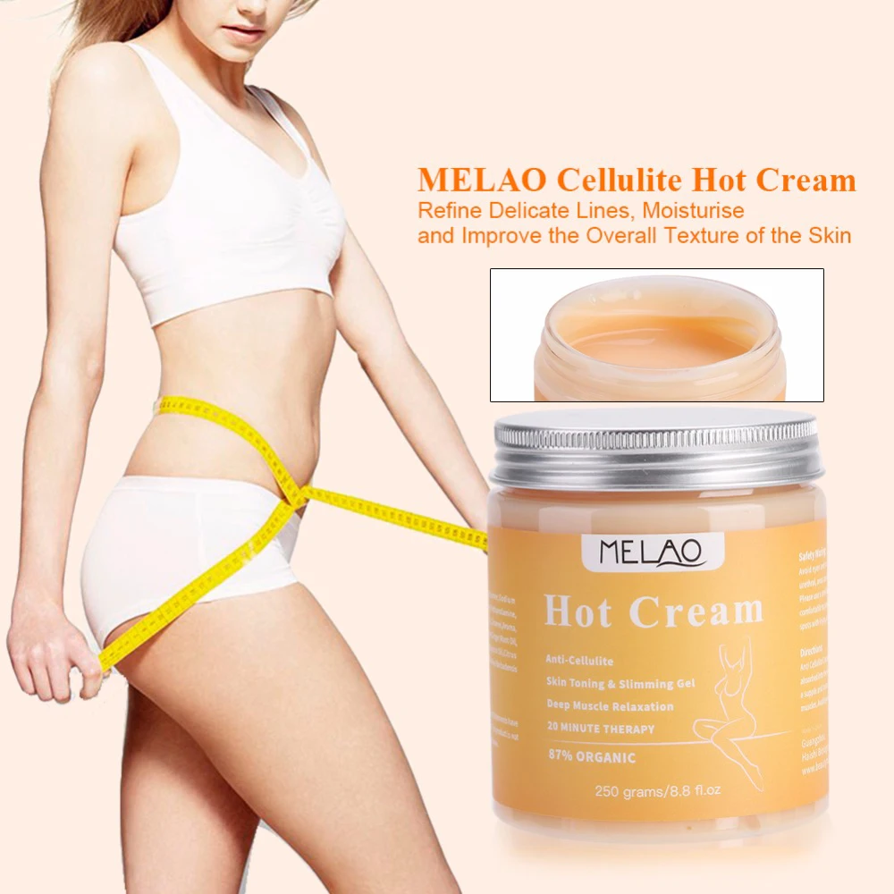 MELAO Cellulite Hot Cream Fat Burner Slimming Cream Massage Hot Anti
