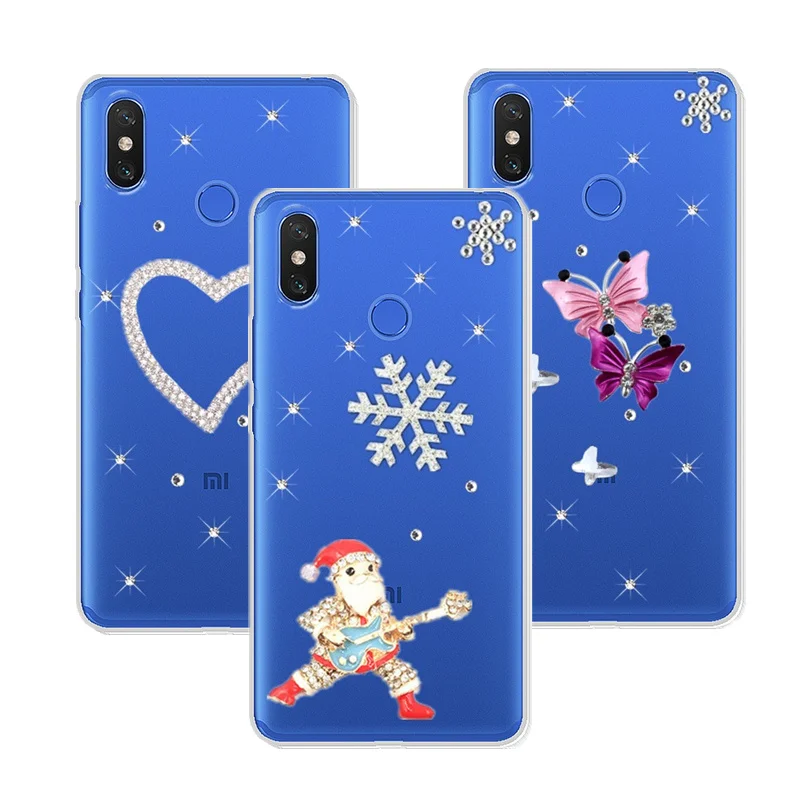 Max 3 2 блестящий чехол со стразами для Xiaomi Mix 2s Redmi 5 plus S2 6 Pro 6a Mi 8 se A2 lite 6x 5x 5S Note 5a prime| |