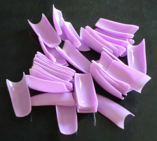 

Purple Lady Color Professional Salon Manicure/nail French Nail Tips 500tips/Pack 10 Sizes Acrylic Color French Nail Art Tips