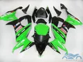 Пользовательские мотоцикла обтекателя комплект для Kawasaki Ninja ZX10R 2008 2009 2010 зелено-черный кузов шоссейные Обтекатели ZX 10R 08 09 10