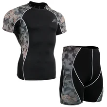 2017 summer mens soccer sets army training suits set gym football tracksuit jerseys soccer skinny suit for exercise