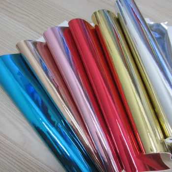 

6pcs A4 sheet 21 X 30cm mirror PU leather faux leatherfor sewing DIY CN112