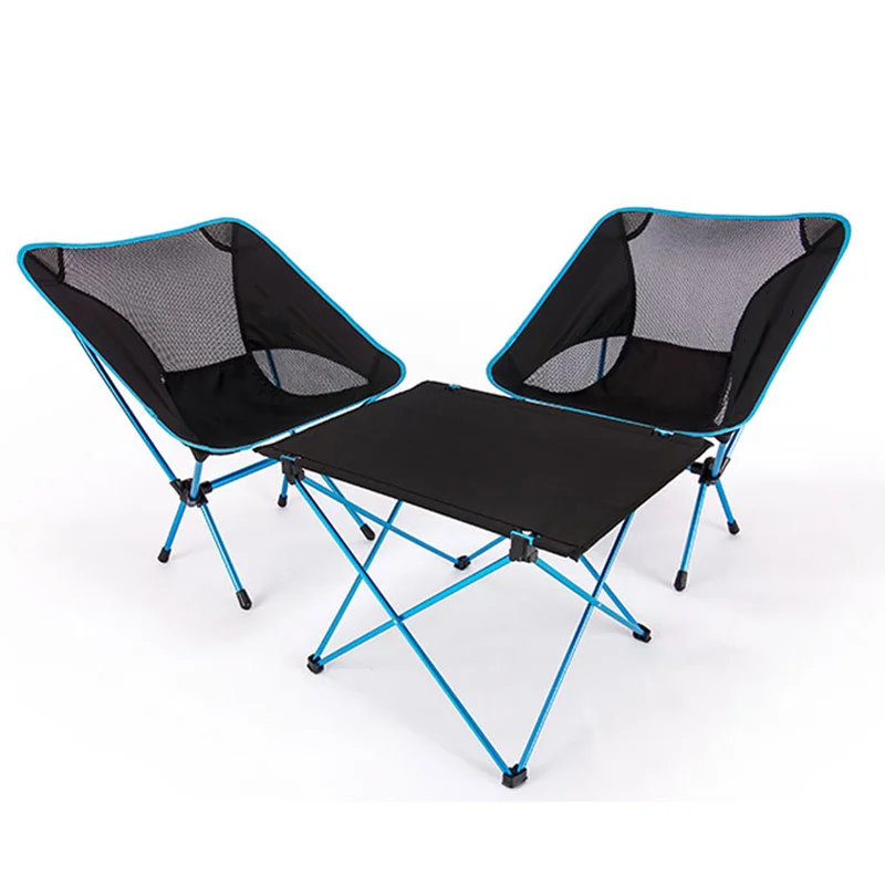 Portátil plegable DIY Mesa Silla de escritorio acampar barbacoa senderismo Picnic al aire libre de aleación de aluminio de 7075 de la luz Ultra-M L