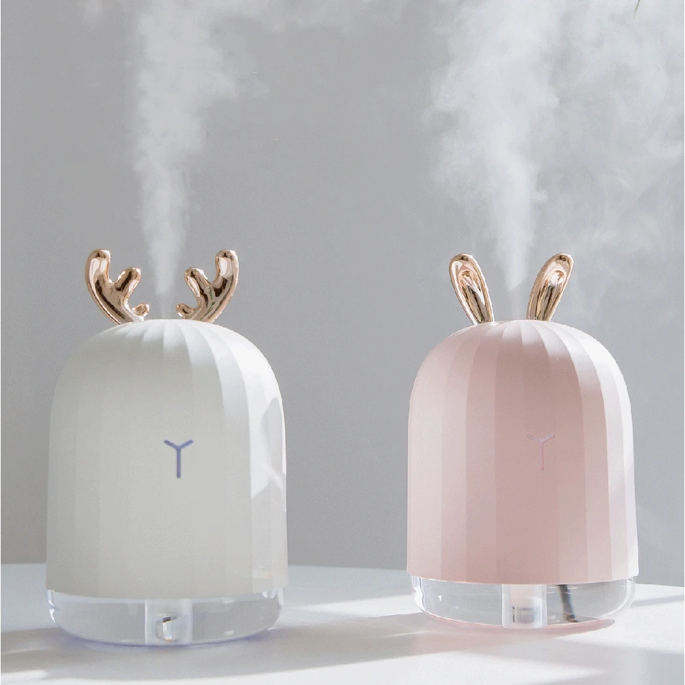 

FDIK 220LM Household Air Humidifier Ultrasonic Air Humidifier usb Nebulizer Mini Essential Oil Diffuser LED Light Office Car