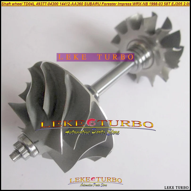 ph Turbo rotor assembly shaft wheel TD04L-13T-6 49377-04300 14412-AA360 For SUBARU (1)