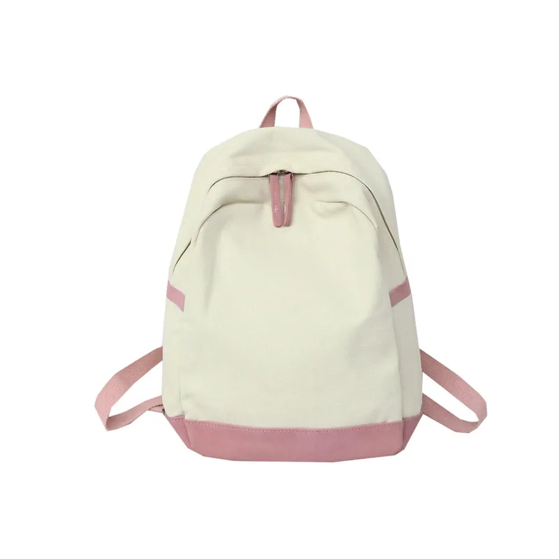 Рюкзак для путешествий, модный рюкзак с кольцом, женский рюкзак, серый, черный, белый, однотонный, Холщовый Рюкзак, Mochila Escolar college