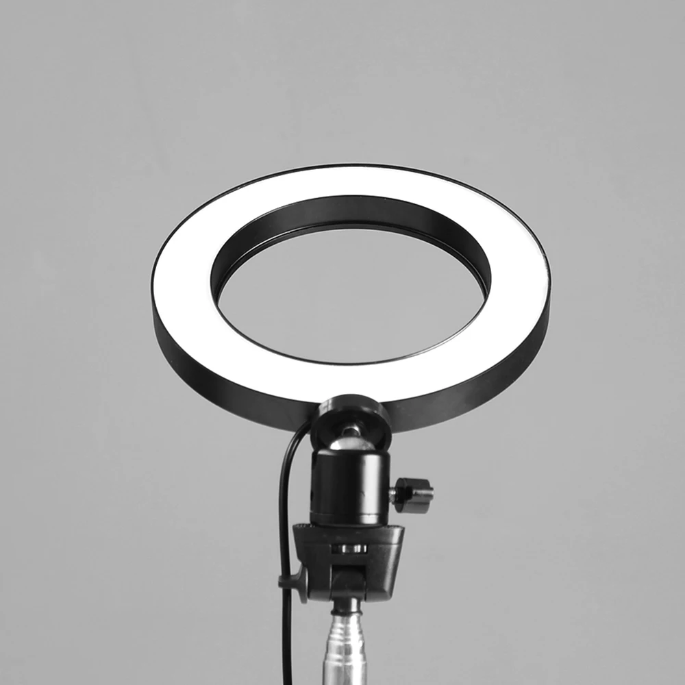 Питание от USB DC5V 64 светодиодный 360 Поворотный угол для шоу в реальном времени фотографирования 5 Вт Светильник круглая лампа для селфи