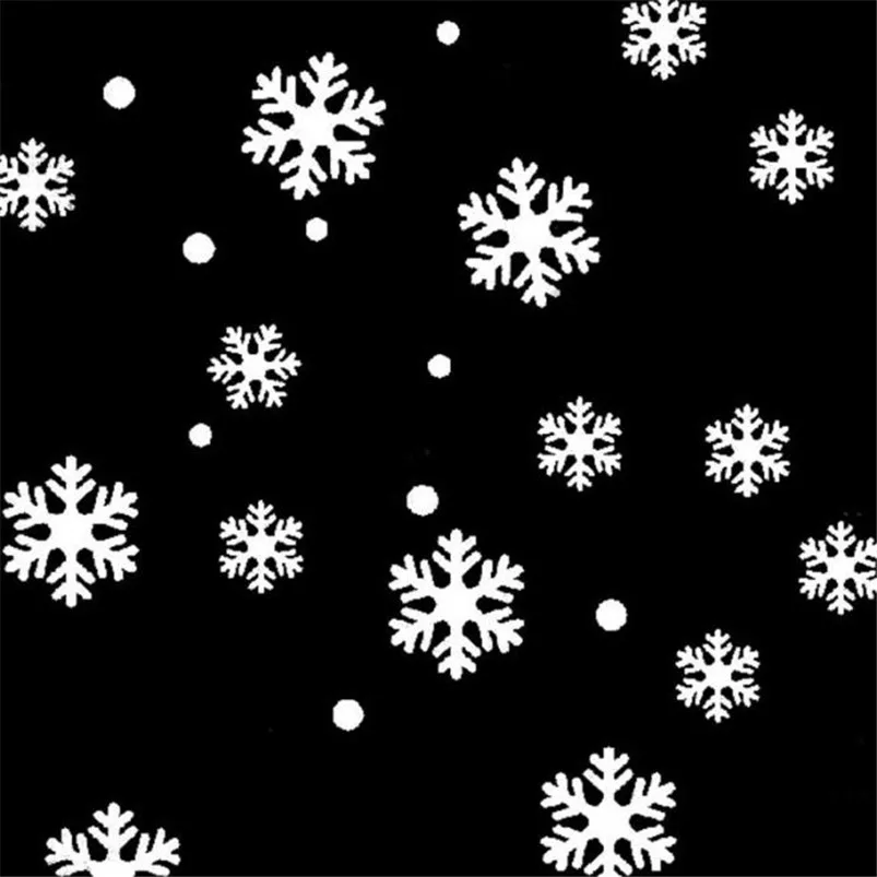 Новые новогодние наклейки на окно Фреска Съемная настенная стеклянная Наклейка белый снег Свадьба Рождество Домашний декор наклейка s#4o22