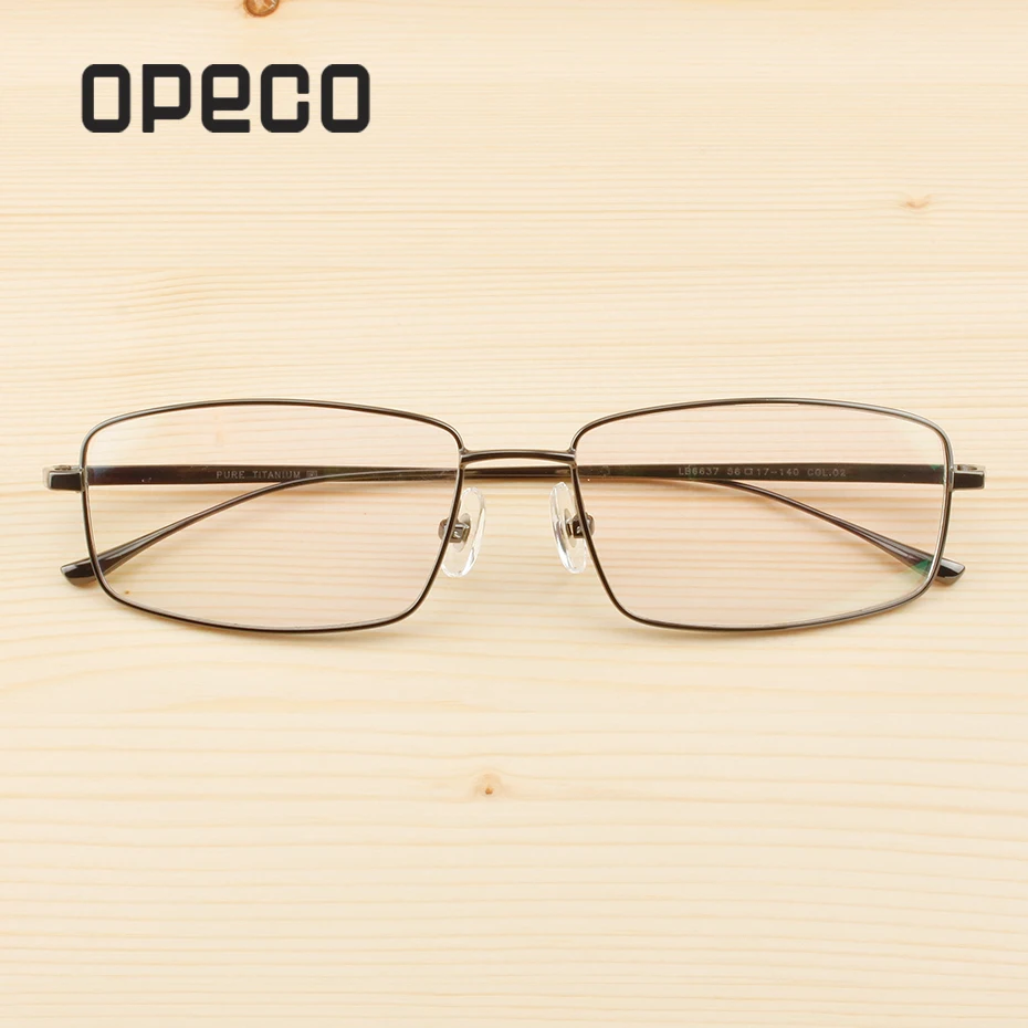 Fullrim men's pure titanium progressive multifocal Photochromic Anti Blue Clear Lens Prescription eyeglasses LB6637
