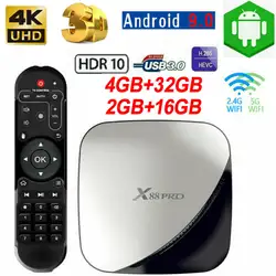 X88 Pro Android 9,0 ТВ коробка Четырехъядерный 2,4G/5G wifi 4K HDR10 Топ ТВ коробка RK332 ЕС/Великобритания/США штекер 2G + 16G/4G + 32G 3E11