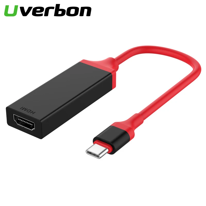 Адаптер USB C HDMI Type Thunderbolt 3 to 4K для Samsung Galaxy S9 Huawei Mate 20/P20 Pro папа мама кабель|Кабели HDMI|