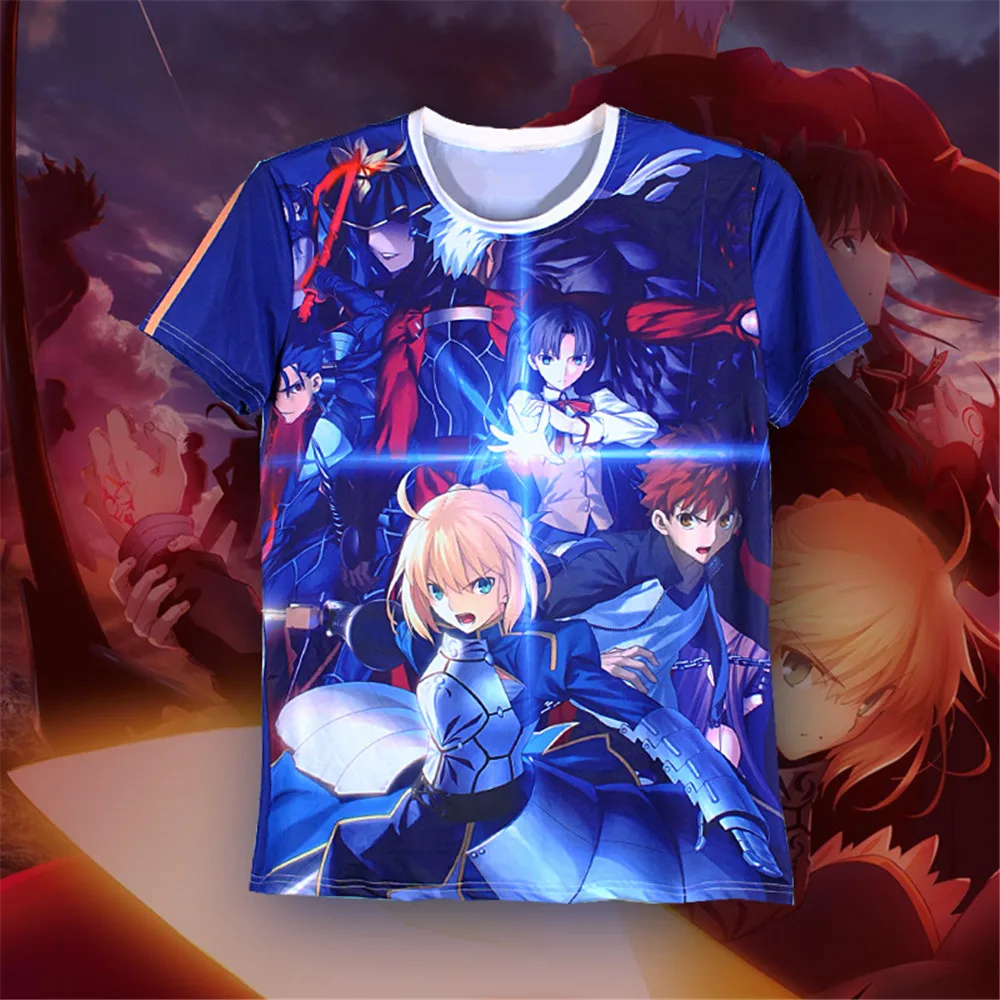 Косплей Fate/stay night 3D Футболка с принтом Altria Pendragon компрессионная дышащая