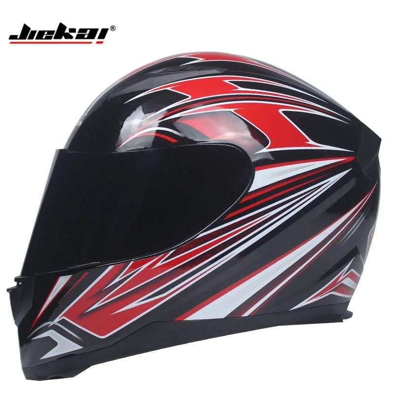 JIEKAI moto rcycle шлем DOT Высокое качество полное лицо беговые шлемы capacete cascos para moto - Цвет: c2