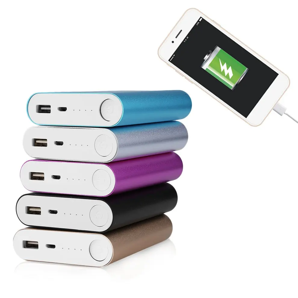 

1PC Large Capacity USB External Backup Battery Charger 4*18650 Battery Power Bank Case For Phones Charging