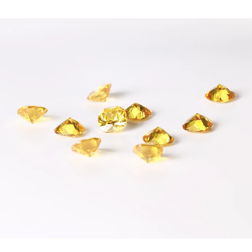 12x12MM Square Cut Citrine Stones 12.5ct Loose Gemstone Jewelry Gifts 10 pcs/set