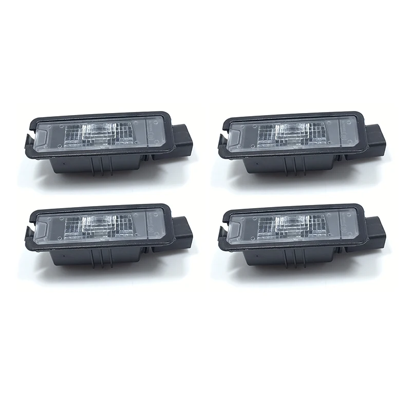 4Pcs License Plate Light For Golf MK6 MK7 Passat B7 Scirocco Beetle