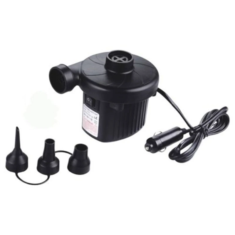 12V AC Car Electric Air Pump For Camping Airbed Truck Boat Toy Inflator