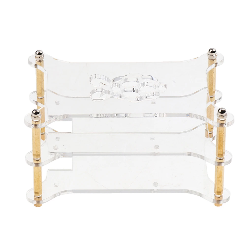 Acrylic Case Stack Enclosure Stackable Dog Bone Shape for Raspberry pi 3 /2