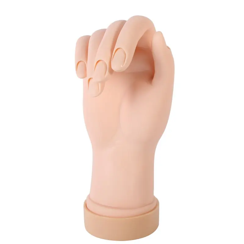 

HOT Sale Women Soft Movable Flex Hand Nail Gel Tips Design Practice Model Useful Design Practice Training Model