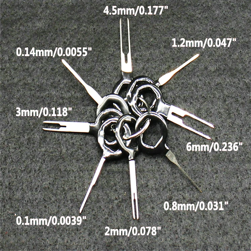 

Universal 8Pcs/Set Car Terminal Removal Key Tool Kit Wiring Connector Extractor Puller Release Pin