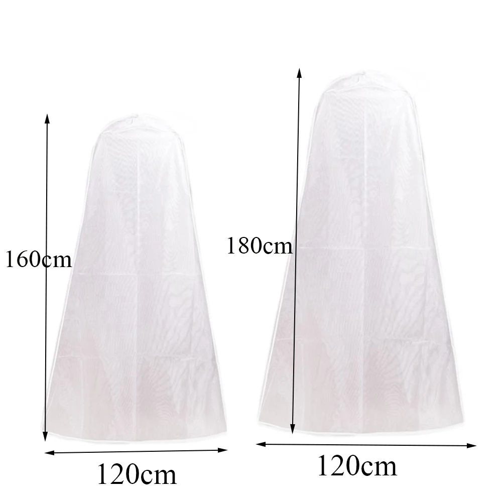 2 size Wedding Dress Garment Protector Dust-proof Covers Bride Gown Storage Bags Clothing Cover Transparent Wardrobe Case