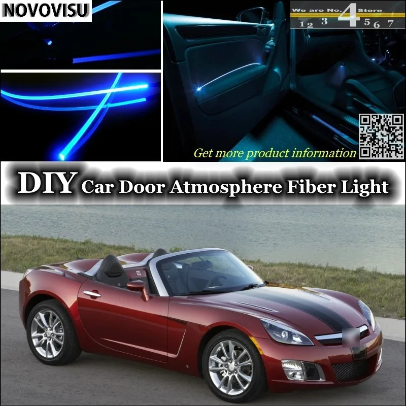 NOVOVISU For Saturn Sky interior Ambient Light Tuning Atmosphere Fiber Optic Lights Inside Door Panel illumination Not EL light 02