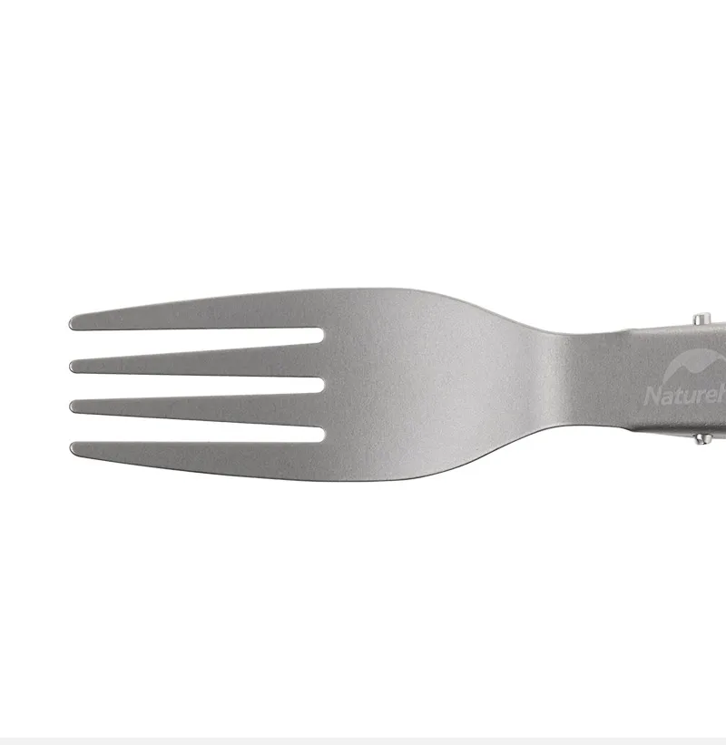 Naturehike ti посуда складной Титан Spork вилка ложка Открытый легкий туристическое снаряжение Шестерни