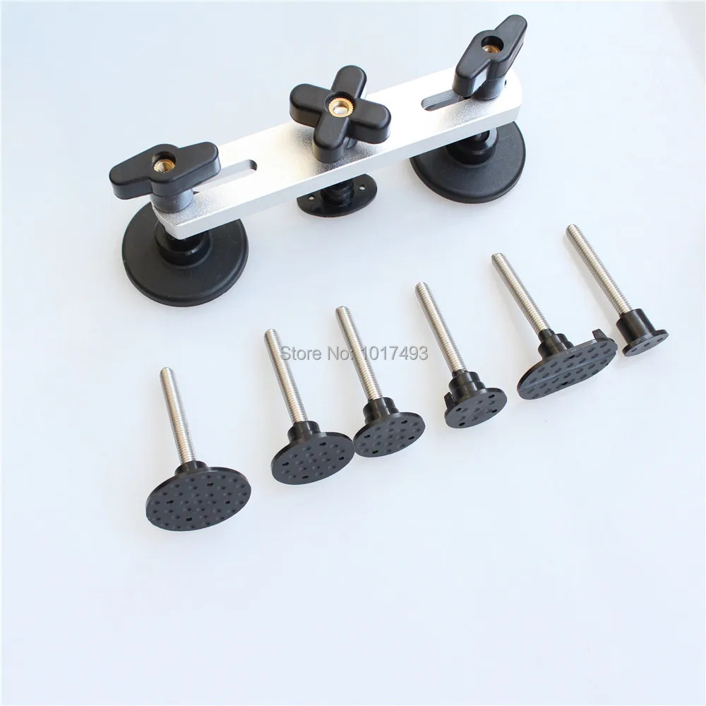 Truck PDR Paintless Dent Car Repair Tools Pulling Bridge Dent Removal Hand Tool Set PDR Tool kit Newly Design gold sliver color Truck PDR Paintless Dent Car Repair Tools Pulling Bridge Dent Removal Hand Tool Set PDR Tool kit Newly Design gold sliver color